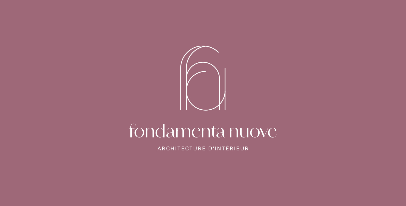 Symbole inspiré de l’architecture vénitienne – logo Fondamenta Nuove
