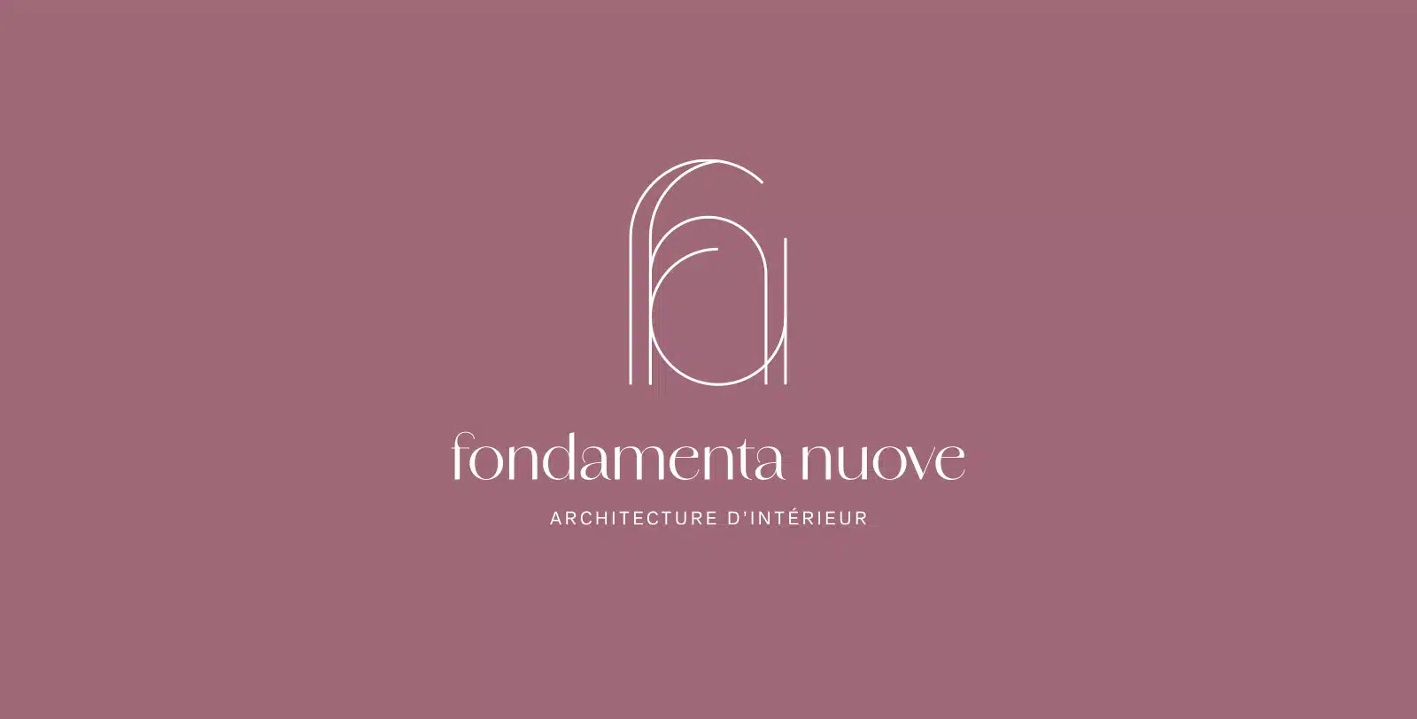 Symbole inspiré de l’architecture vénitienne – logo Fondamenta Nuove
